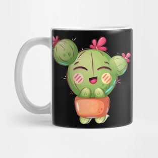 Sunset Smile Of Funny Cactus Flowerpot Summer Style Mug